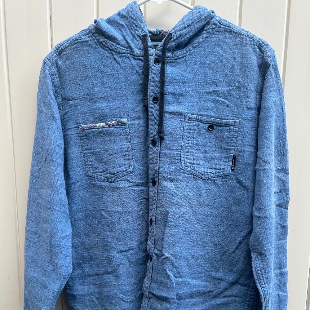 Billabong Hooded Flannel Size Large
